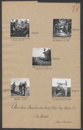 Arlarmzeichen am Drahtverhau des Jassioldastellung 15.06.1916