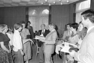 Ehrung erfolgreicher Sportlerinnen und Sportler des Jahres 1977 im Haus Solms