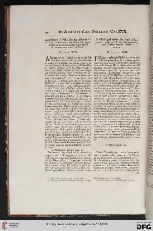 Caput XVII / Capo XVII