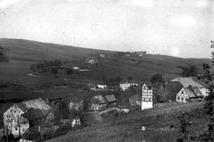 Blick zur Oberschaar : li.: Engel-Gasthof, re.: Berg-Gut, dazw. Stock (Laden) und Schmied