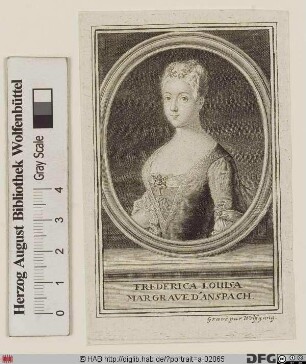 Bildnis Friederike Luise, Markgräfin von Brandenburg-Ansbach, geb. Prinzessin von Preußen