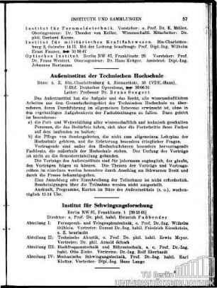 Institut für Schwingungsforschung