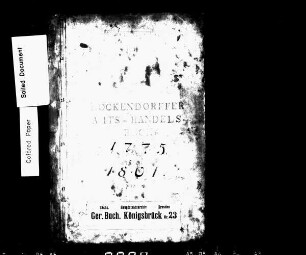 Gerichtshandelsbuch von Höckendorf (bei Königsbrück), Bd. 5