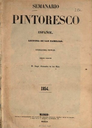 Semanario pintoresco español. 1854, 1854