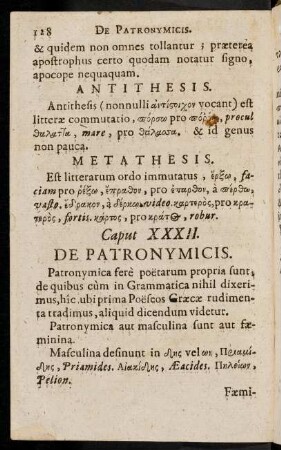 128-137, Caput XXXII. - Caput XXXIII.