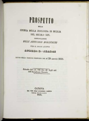 [3]: Continuazione Dell'Articolo Molluschi : Letto Nella Tornata Ordinaria Del Di 29 Agosto 1850