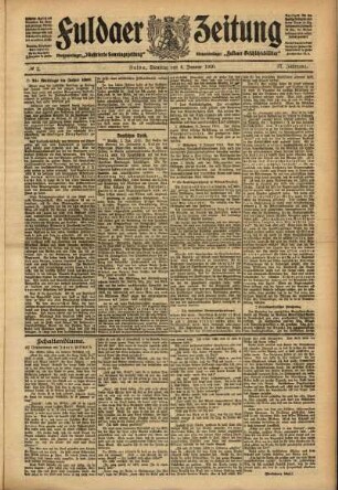 Ausgabe vom Dienstag, den 04. Januar 1910.