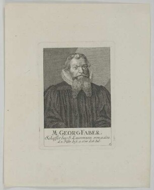 Bildnis des Georg Faber