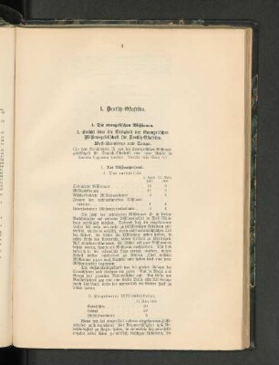 A. Die evangelischen Missionen.