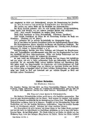 Unsere Kolonien