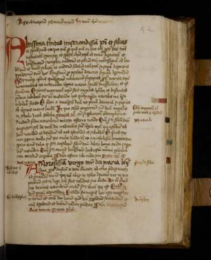 Textus. Amorosissima virgo mater dei Maria beatissima propterea deificam a tota trinitate ab eterno predestinacione …