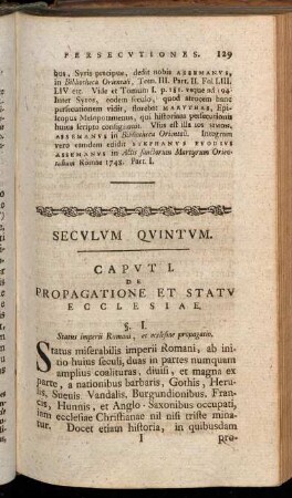 Seculum Quintum.