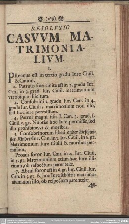 Accesserunt Resolutiones Casuum In Matrimoniis Et Successionibus Ut Et Memoriale Legum In Foro Maxime Necessariarum