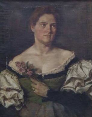 Bildnis einer Dame mit Flieder