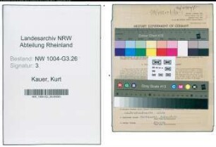 Entnazifizierung Kurt Kauer , geb. 09.12.1912 (Schlosser)