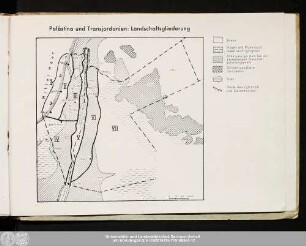 Palästina und Transjordanien: Landschaftsgliederung