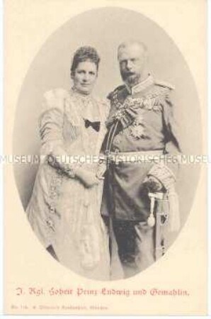 Ludwig von Bayern mit Ehefrau