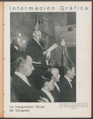 La inauguración oficial del Congreso