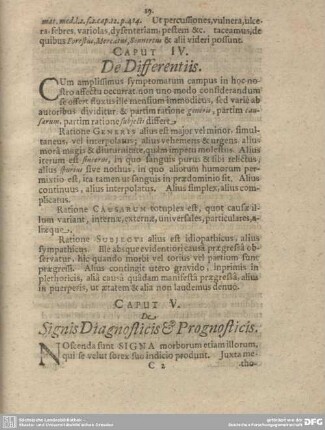 Caput IV. De Differentiis.