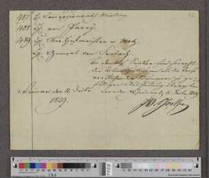 Brief an Johann Gottlob von Quandt