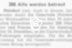 208 Alte werden betreut