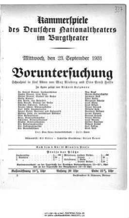 Voruntersuchung