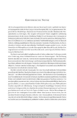 Editorische Notiz
