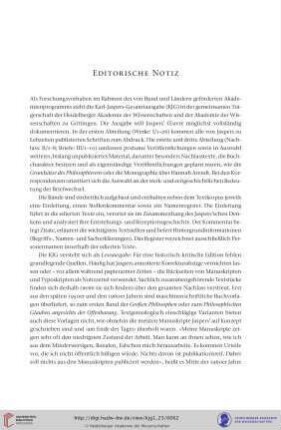 Editorische Notiz