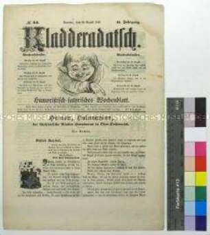 Kladderadatsch Nr. 34, 19. August 1849