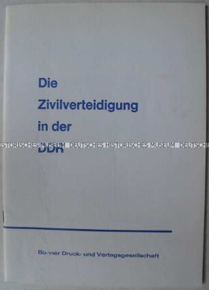Informationsschrift zur zivilen Verteidigung in der DDR