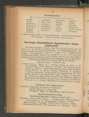 Vereinigte Elbeschiffahrts-Gesellschaften Aktien-gesellschaft