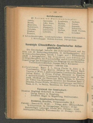 Vereinigte Elbeschiffahrts-Gesellschaften Aktien-gesellschaft