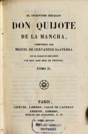El ingenioso hidalgo Don Quijote de la Mancha, 2