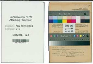 Entnazifizierung Paul Schwarz , geb. 11.02.1880 ()