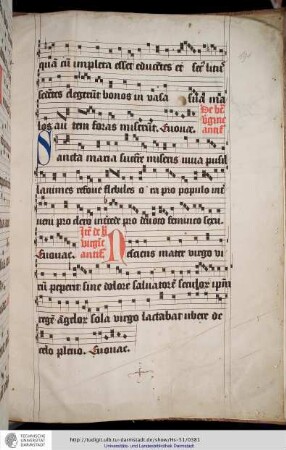 Die letzte Antiphon Nesciens mater virgo