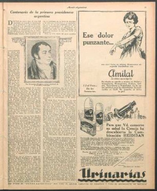 Centenario de la primera presidencia argentina