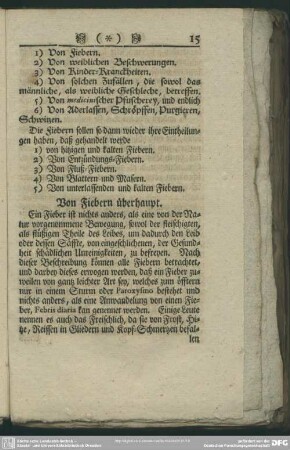 Von Fiebern