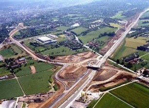 Modernisierung der A8 Neubau der Autobahnstrecke Pforzheim-Nord. Blick in Richtung Karlsruhe.