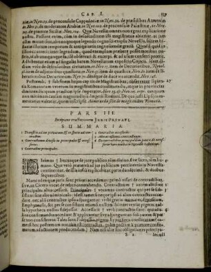 Pars III. Incipiens tractationem Juris Privati.