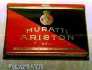 Blechdose für 25 Stück Zigaretten "MURATTI ARISTON GOLD"