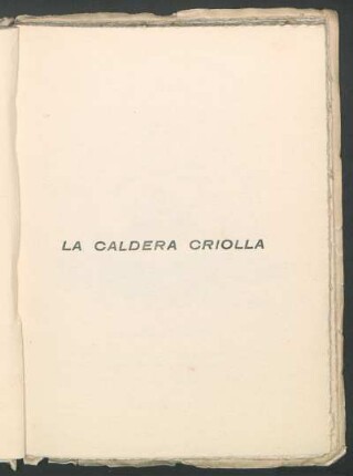 La caldera criolla
