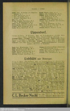 Lobstädt mit Rittergut
