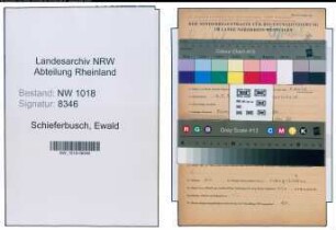 Entnazifizierung Ewald Schieferbusch , geb. 17.05.1895 ()