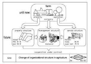 Change of organizational structure in agriculture