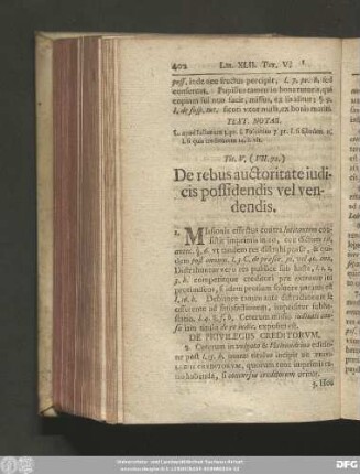 Tit. V. (VII. 72.) De rebus auctoritate iudicis possidendis vel vendendis.