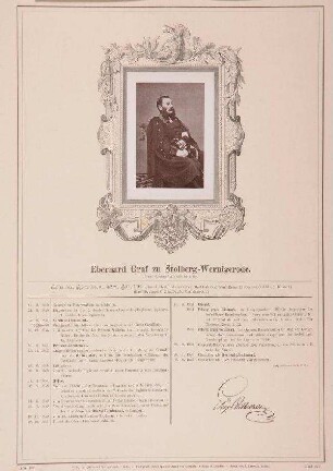 Bildnis von Eberhard Graf zu Stolberg-Wernigerode (1810-1872)