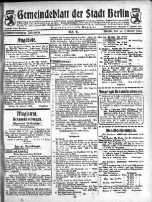 1924,6: Nr. 6, 10. Februar 1924