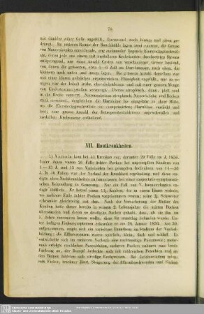 VII. Hautkrankheiten