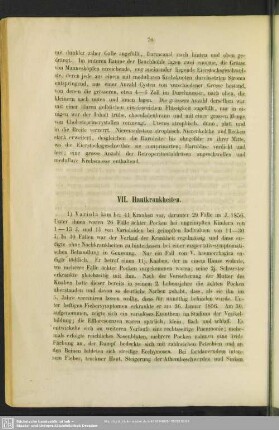 VII. Hautkrankheiten
