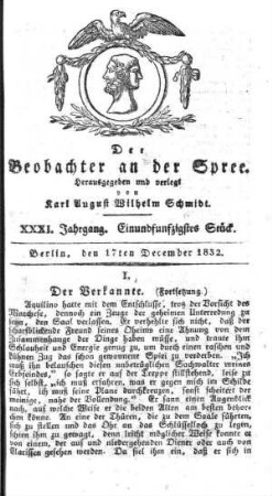 51. Stueck, 17. Dezember 1832